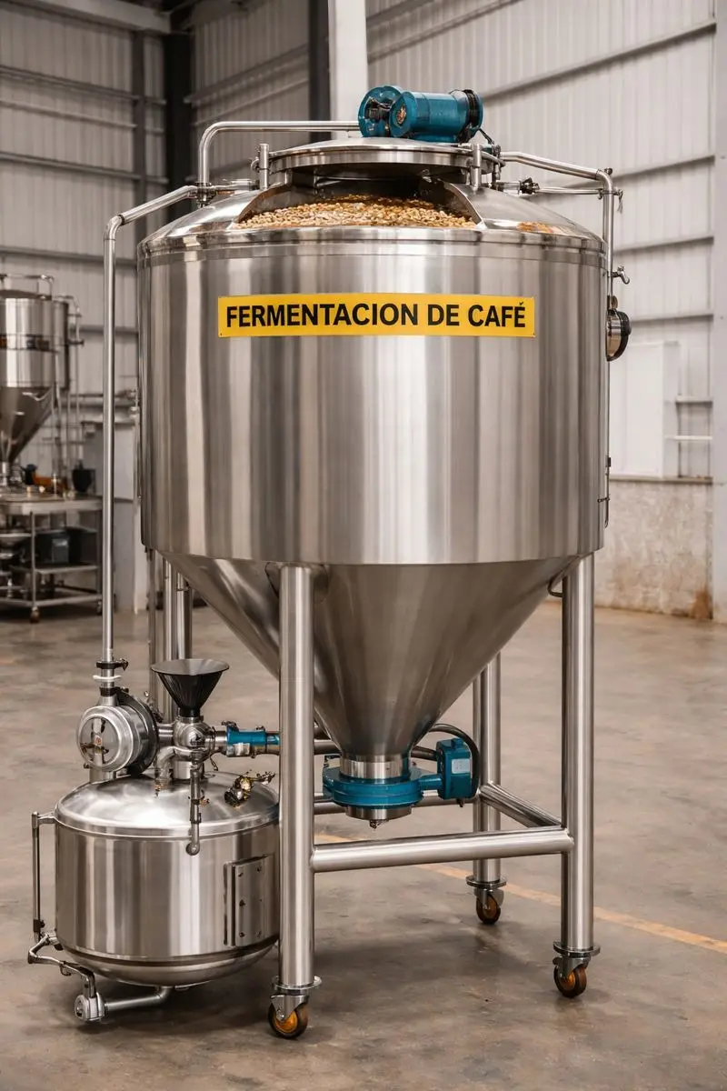 Tanques de fermentación en acero inoxidable